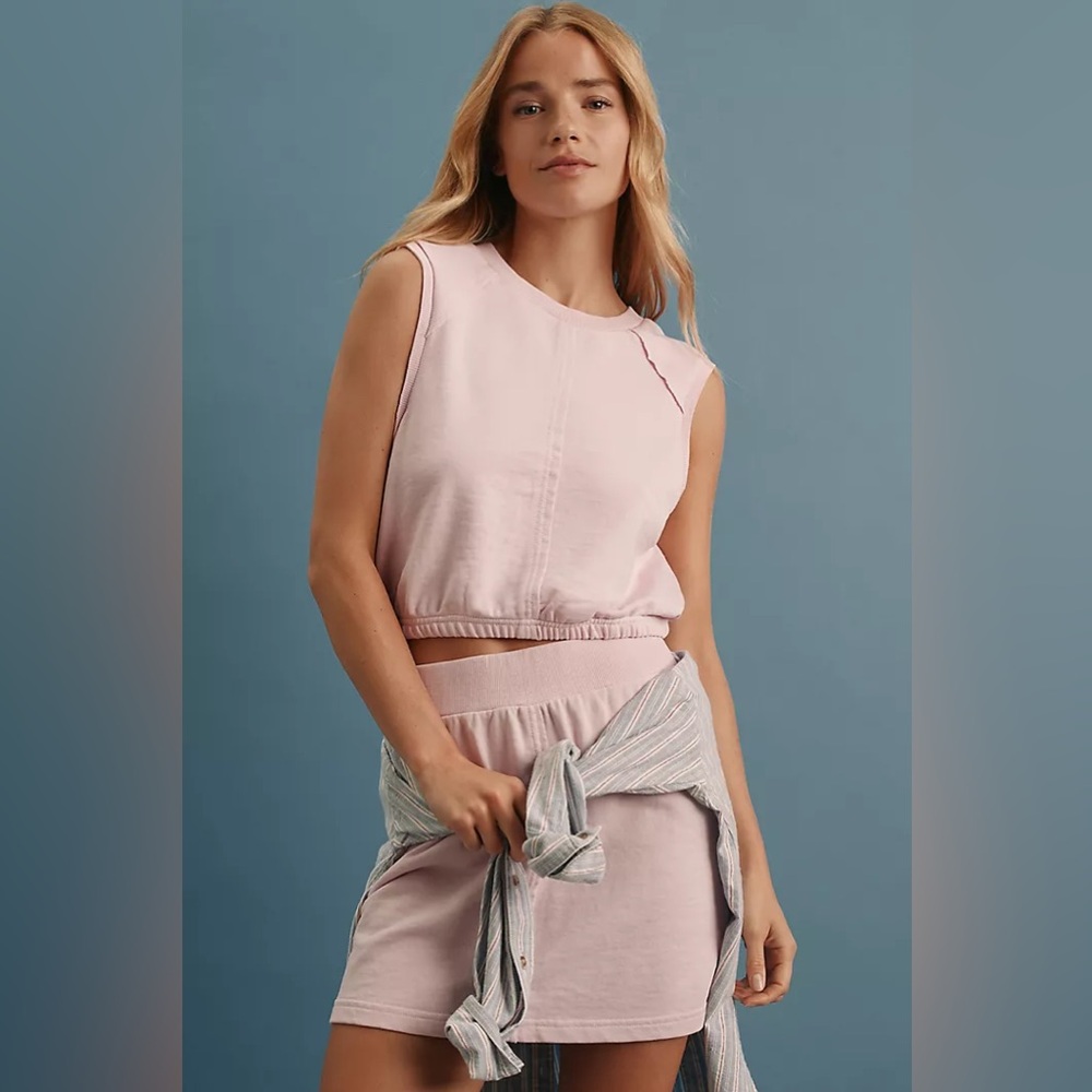 Daily Practice by Anthropologie At Play Mini Skirt and Top two piece L - Picture 2 of 10